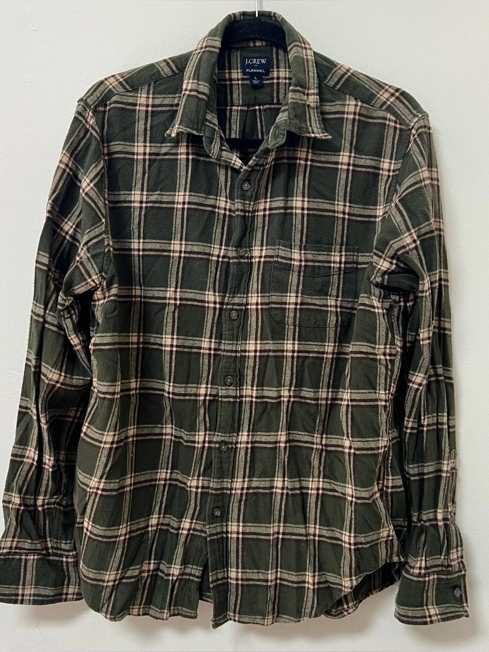 J. Crew Men’s Flannel Large